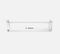 Sparegetti Fridge Freezer Door Bottle Shelf 00709646, For Bosch KDV KGE KGN KGV KSV Refrigerator Models, Bottom Rack Tray Shelving Replacement, Durable Storage Compartment for Milk & Drinks Bottles