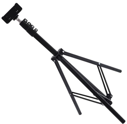 Trípode para Proyector Portátil Negro, Soporte Ajustable de Suelo | 1 Juego, Abs y Aleación de Aluminio, Diseño Compacto Buena Capacidad de Carga, para Presentaciones y Oficinas