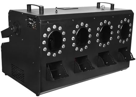 HSSMEUR Machine à Brouillard à Bulles 1400W, Machine à Bulles de fumée LED avec Effet DMX à Distance pour Vacances intérieures et extérieures, Mariage, fête d'anniversaire