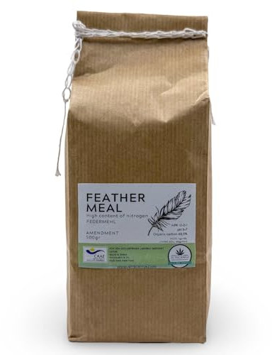 ALMICANNA: Feather Meal 500g - Federmehl organischer Dünger mit hohem Stickstoffgehalt - Amendment im Living Soil