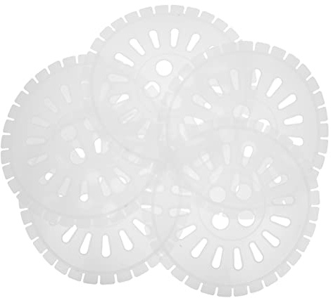Láminas Deshidratadoras de Plástico 5 Unidades Abs para Lavadora | Blanco, Fácil Almacenamiento, Reduce Vibración, Repuesto para Secadora, Formato 25cm