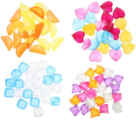 DONFAMDS 96stücke Bunte Eiswürfel Aus Kunststoff Wiederverwendbare Eiswürfel Schnell Einfrierend Für Getränke Und Cocktails Waschbar Und Langlebig