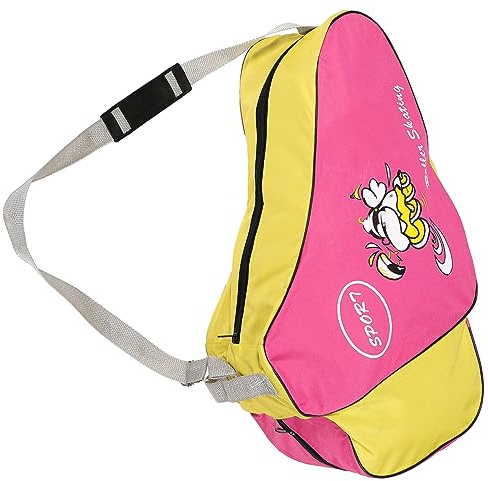 ifundom Borsa Design Multistrato Portatile e Facile da Pulire Rotelle Oxford Rosa Colore Casuale per Pattini per Scarpe da Pattinaggio e Roller