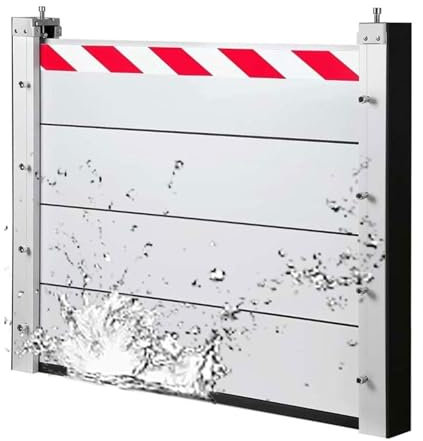 KV-OOGG Paratoia in Alluminio Resistenza Diga Temporanea Modulare Argine Antiallagamento Garage E Impermeabilizzazione di Porte di Cantine(E,200 * 40cm)
