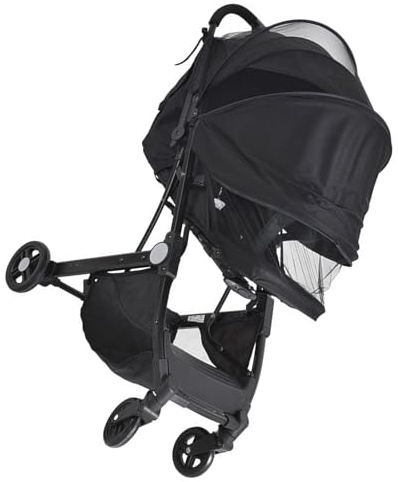 Filet de poussette pour bébé avec fonction protection solaire offrant une protection complète et une portabilité facile au quotidien avec filet haute densité