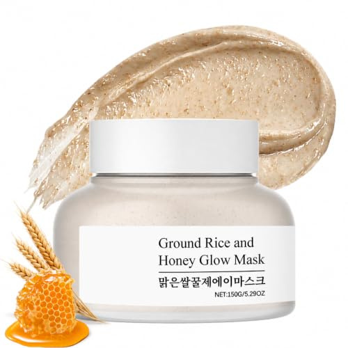 Rice Mask Beauty - Gesichtsmaske Reis&Honig - Korean Skincare Nährende Maske Beauty, Reis Clay Mask deckt die Hautpflege ab, zum Reparieren Sie die Hautbarriere,Feuchtigkeitsspendend,Straffende Haut