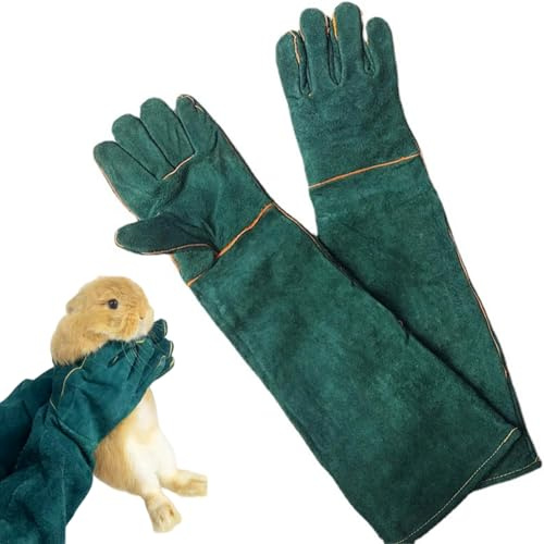 Anti-Mordidas Guantes para Manejo de Animales,Guantes de Manipulación de Animales a Prueba de Mordeduras,Anti-Mordidas Guantes de Trabajo,Guantes de Trabajo Duraderos,60cm