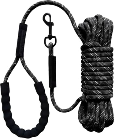 1 Stück reflektierende verlängerte Hunde- und Katzenleine in Mehreren Längen(Black-5m)