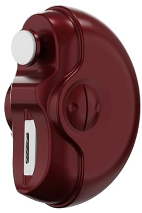 BOKIOESDE 2-i-1-klippare, automatisk manikyr- och polermaskin, trimmer med 360° finpolering, för äldre, småbarn och seniorer, röd