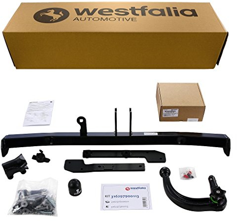 Westfalia Abnehmbare Anhängerkupplung für Renault Grand Scenic (BJ 04/2009-08/2016) - im Set mit 13-poligem fahrzeugspezifischen Westfalia Elektrosatz