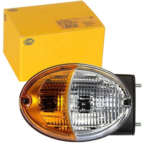 HELLA 2BE 343 130-421 Blinkleuchte - Agroluna - Halogen - 12V - Anbau/geschraubt - Stecker: Flachstecker - rechts - Menge: 1