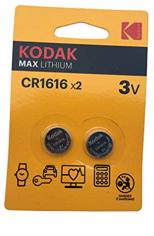 2 Piles Bouton Kodak Lithium CR1616 3V Lithium