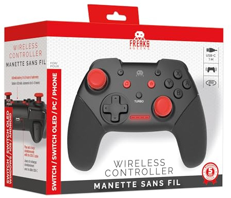 Freaks and Geeks - Mando Sin Hilo Para Switch Con Cable 1M (PlayStation 5)