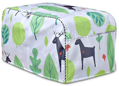 Cubierta para tostadora de rebanada, cubierta para electrodomésticos de cocina con dos bolsas de almacenamiento, color 3