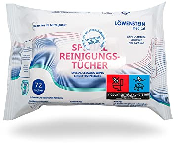 Spezial Reinigungstücher Neutral, Flow Pack mit 72 Tüchern- für CPAP Masken und Zubehör geeigenet