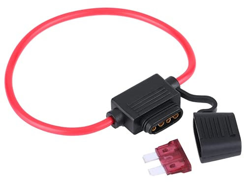 Flachsicherungshalter, Auto-Sicherungshalter Wasserdichter Auto-Blade-Sicherungshalter DC 12V 40A Standard-Blatt-Sicherungshalter 10 Stück für Auto Auto Fahrrad