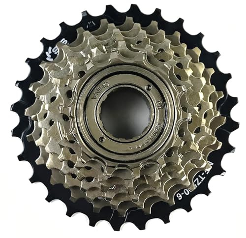 RainFlowwer 7 Speed Bike Freewheel, MF-TZ500-7 Bicycle Freewheel 14-28T Multiple Freewheel Cycling Replacement Part