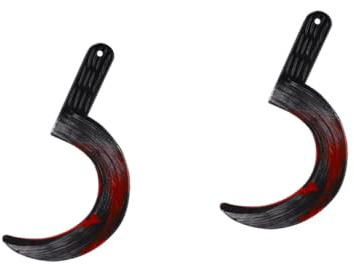 TOYANDONA 2 Piezas Hoz de simulación Suministros para la Fiesta Accesorios de Cosplay Accesorios de Rendimiento Accesorios de Halloween Víspera de Todos los Santos