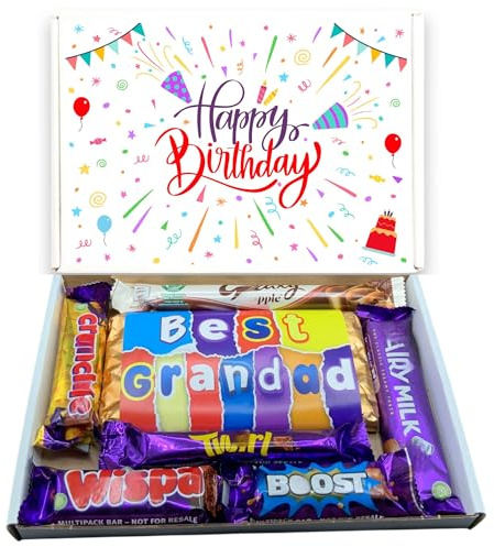 BEST GRANDAD Chocolate Hamper - Birthday Gift for Best Grandad - Happy Birthday Best Grandad - Gift for Him - Present for Best Grandad - Letterbox Gift Hamper