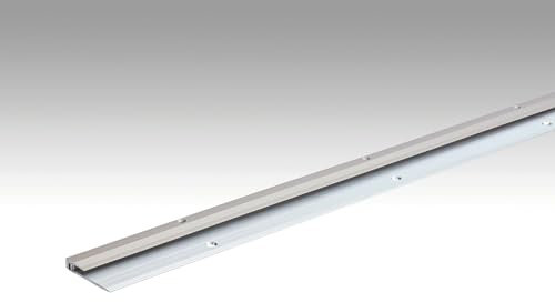 1m Abschlussprofil Typ 101 | Edelstahl-Oberfläche | für Höhenunterschiede von 2,5 bis 7 mm | Aluminiumprofil passend zu Meister-Designböden
