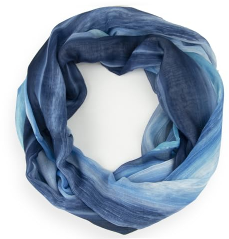 Glamexx24 Loop Schlauchschal für Damen, Farbverlauf Sommer Loop Rundschal Leichter Verlauf Regenbogen Sommerlicher Schal