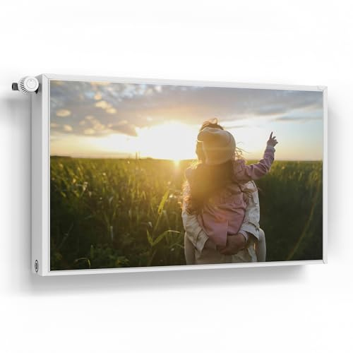 DEQORI personalisierte Magnetfolie für Heizung 100x60 cm | eigenes Foto | Magnetmatte Heizkörper Schutz Verkleidung | Magnet Deko-Folie selbstklebend, magnetisch & wasserabweisend