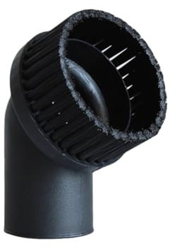 MAGICLULU Rundbürste Staubsaugeraufsatz Aus Pp 44mm Innendurchmesser Schwarze Ersatz Staubbürste Für Reinigung Von Möbeln Und Lüftungsöffnungen Kompatibel Mit Haushaltsstaubsaugern