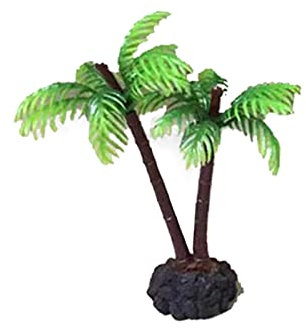 Hattba Piccole noci di cocco Decorazione Simulazione Paesaggio Decor Bonsai Dimensioni Pianta Per Acquario Pesci Pesci Decorazione Paesaggistica