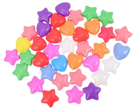 Gogogmee 80 Piezas Bolas de Forma y Corazón para Piscina Infantil Juguetes de Playa y de PE Resistentes para Pit de Bolas Colores Brillantes para Coordinación y Diversión Fiestas