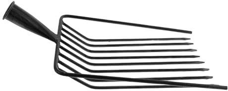 Yardenfun Testina di Ricambio in Acciaio per Forca da Giardinaggio, Piccola Forca da Giardino per Diserbo e Allentamento Terreno, Utensile Portatile Resistente per Manutenzione Prato