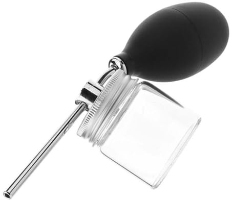 Zerodeko Professional Powder Sprayer Hair Fiber Spray Applicator Glass Silicone Long-term Use Fiber-saving Hair Supply Tool for Household Hairdressing