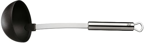 WMF Profi Plus Suppenkelle 30 cm, Saucen- Schöpflöffel mit Kunststoff-Laffe, Cromargan Edelstahl teilmattiert, ideal für beschichtete Töpfe