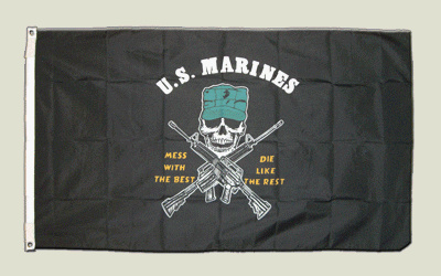 Flagge USA US Marine Corps Mess with the best - 90 x 150 cm [Misc.]