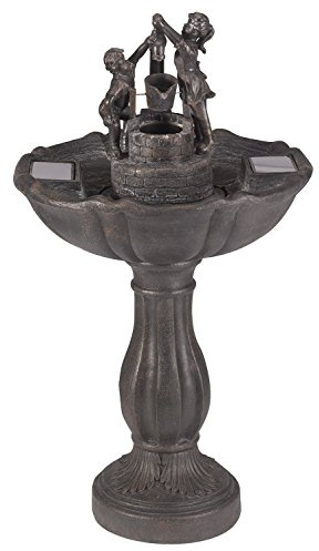 Smart Garden Solar Tipping Pail Garden Water Feature Fountain Bird Bath 1150110