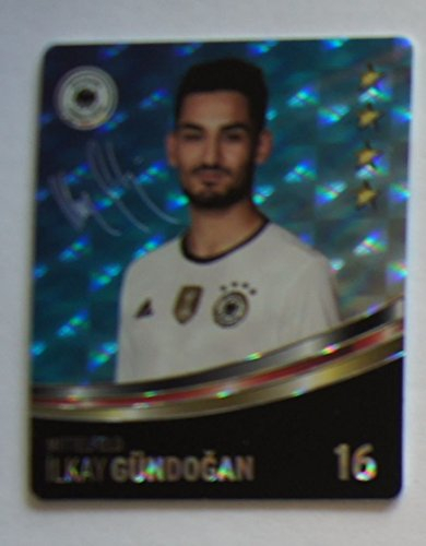 Rewe DFB Sammelkarten EM 2016 Auswahl aus allen 36 und Sammelalbum oder alles komplett (Nr 16 Glitzer Gündogan)