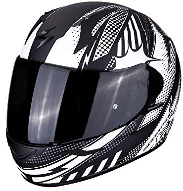 Scorpion Unisex – Erwachsene NC Motorrad Helm, Schwarz/Weiss, S