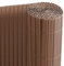 Ribelli PVC Brise-Vue pour Terrasse Balcon Jardin Clôture Pare-Soleil Coupe-Vent, Couleur:Brun, Articles:Tapis de Protection de la Vie privée en PVC, Dimension:90 x 500 cm