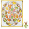 COM-FOUR® 34x Ensemble de Figurines en Bois Pâques - décorations de Pâques en Bois - Figurines en Bois - Decoration (34 pendentifs colorés)