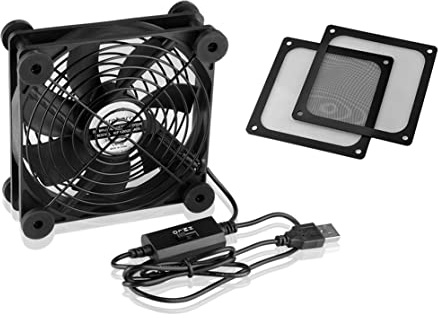 S SIENOC USB leise PC Ventilator +Lüfterabdeckung mit Ultra-feinem