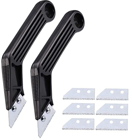 Binnan 2 Piezas Eliminador de Juntas, Rascador de Juntas, Herramienta de Eliminación de Lechada de Servicio Pesado, Azulejo de Cerámica Raspador de Lechada