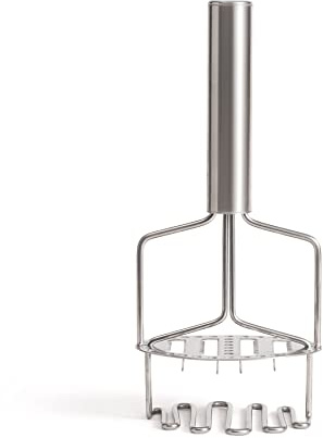 Fox Run Stainless Steel Potato Masher, 3 Level Tomato and Potato Masher, 9.25