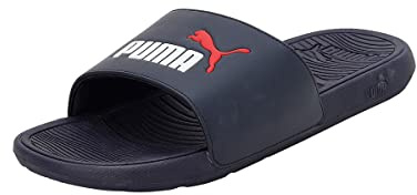 Puma Unisex Adults Cool Cat 2.0 Slide Sandals, Parisian Night-Puma White-Puma Red, 12 UK