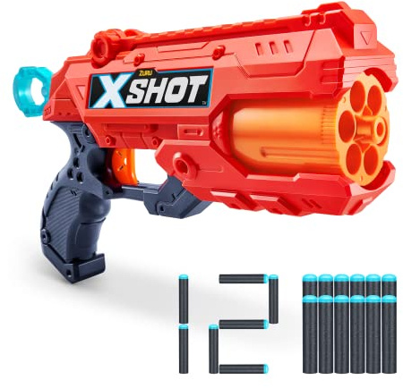 XSHOT- Excel Reflex 6 skumpistol. Levereras med 12 pilar. Dra upp till 27 meter, 36433-22