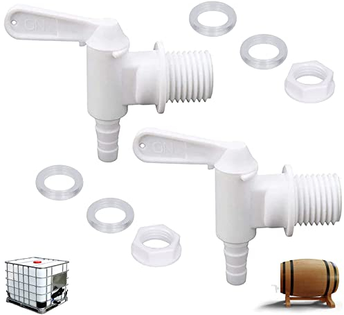 Brateuanoii 2 Pezzi Rubinetto del Secchio del Vino, Rubinetto Erogatore di Acqua, Spigot di Imbottigliamento, per Secchio del Fermentatore Birra per La Produzione di Vino in Casa