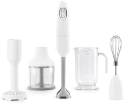 Hand Blender with a Power of 700 W from Smeg HBF02WHEU - White