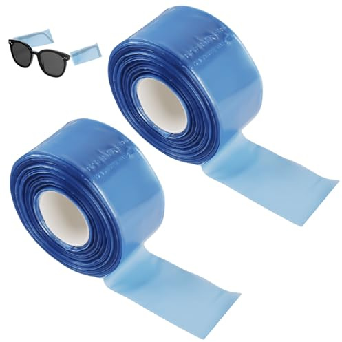 400 Stücke Brillenbügel überzug, einweg Hellblau Brillenbügelschoner, Lang Brillenschutz für Bügel, Brille Bein Ärmel, Professional Brillenbügelschutz Brille Beine Abdeckung Home Salon Spa