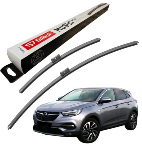 Silbak Windscreen Wipers, fits for VAUXHALL GRANDLAND X (2017 ONWARDS) Front Wiper Blades, 700mm/430mm