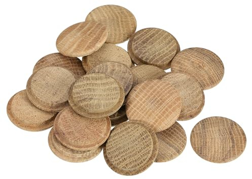 QUARKZMAN 30 Stück 30 mmx35 mm Holzlochstopfen Abdeckkappen für Bohrlöcher Holzabdeckkappen für Stuhl Treppen Handwerk Möbel Holzbearbeitung
