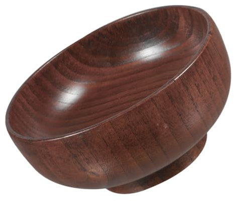 MAGICLULU Bol à Salade en Bois Anti-brûlure Plaque Bol de Nouilles Ramen Bols de pâtes Petits Bols Plat ustensile de Cuisine Vaisselle Japonaise Grand saladier en Bois Grands Bols Coffee