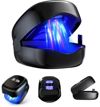 2025 Nail Fungus Laser Device【3-minute sterilization rate 99.9%】【Painless/Intelligent Time Control 30s/60s/99s】Nail Fungus Treatment At Home for Damaged And Discolored Nails F-Silver